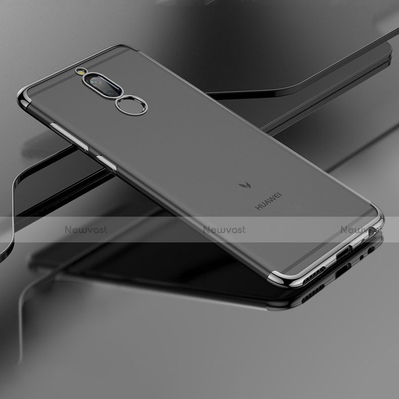 Silicone Transparent Matte Finish Frame Cover for Huawei G10 Black