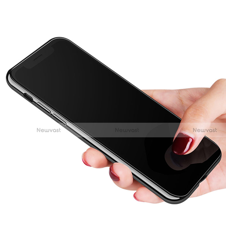 Silicone Transparent Mirror Frame Case 360 Degrees C02 for Apple iPhone Xs Black