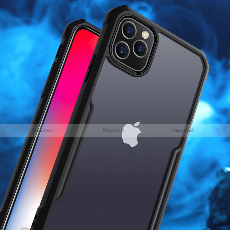 Silicone Transparent Mirror Frame Case Cover for Apple iPhone 11 Pro Max