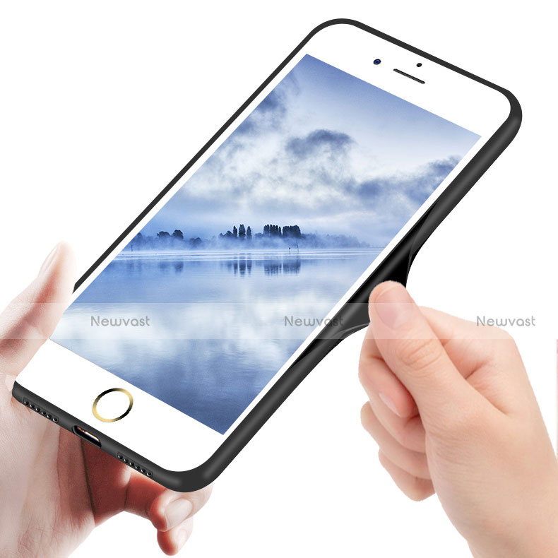 Silicone Transparent Mirror Frame Case Cover for Apple iPhone 7 Plus