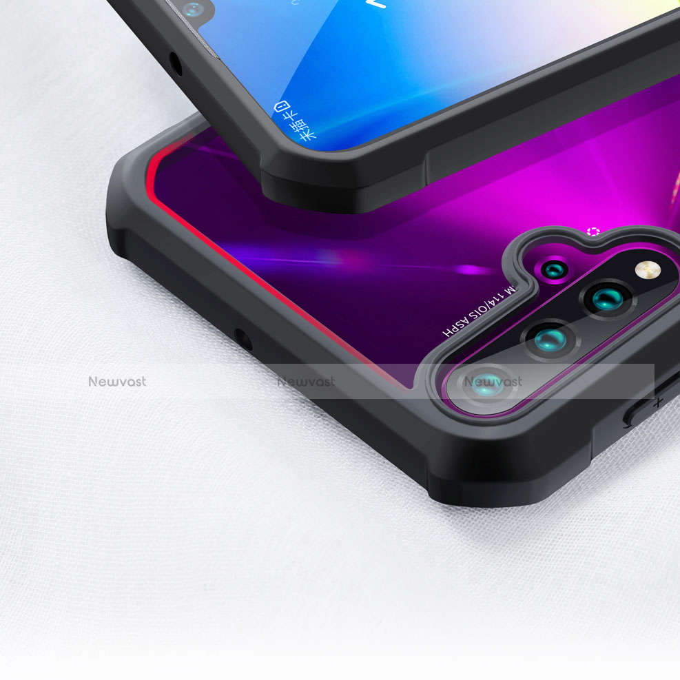 Silicone Transparent Mirror Frame Case Cover for Huawei Nova 5