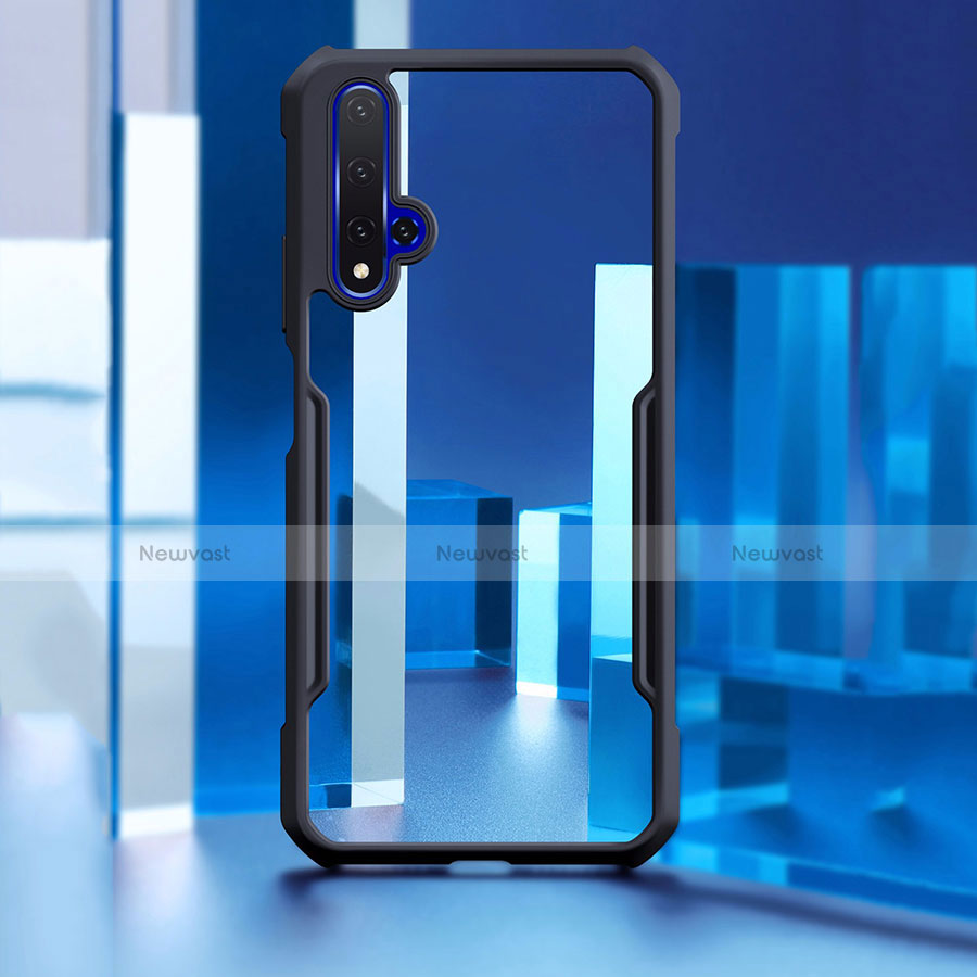 Silicone Transparent Mirror Frame Case Cover for Huawei Nova 5T