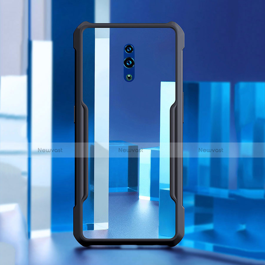 Silicone Transparent Mirror Frame Case Cover for Oppo Reno