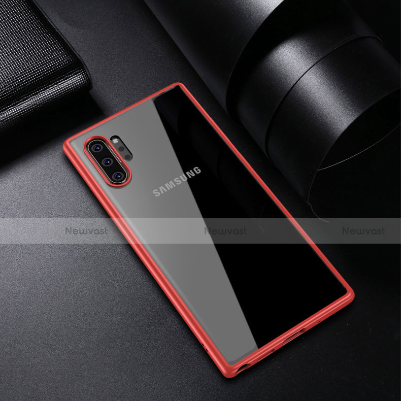 Silicone Transparent Mirror Frame Case Cover for Samsung Galaxy Note 10 Plus 5G