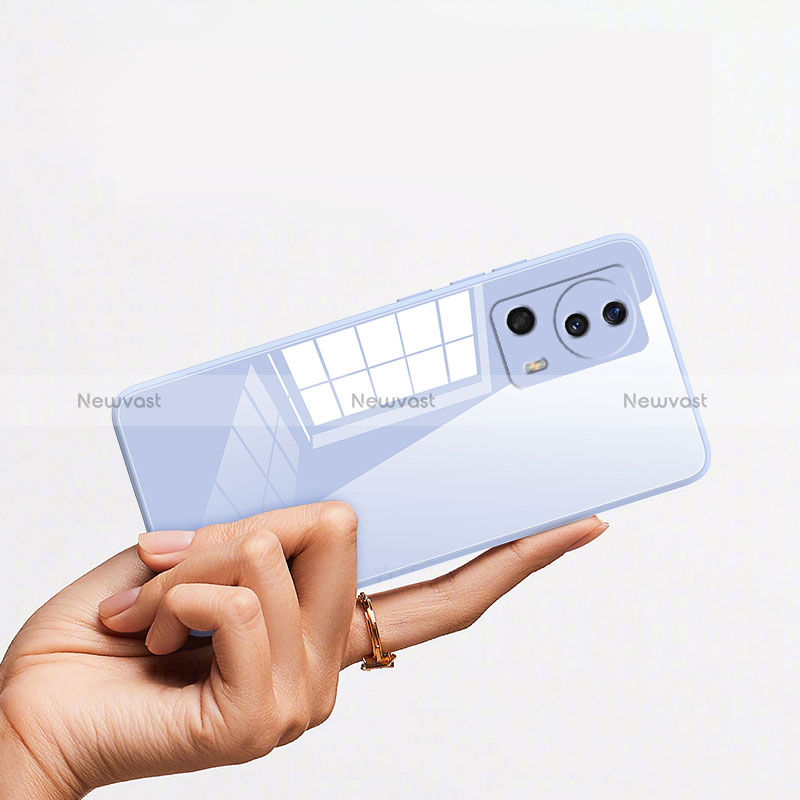 Silicone Transparent Mirror Frame Case Cover for Xiaomi Civi 2 5G