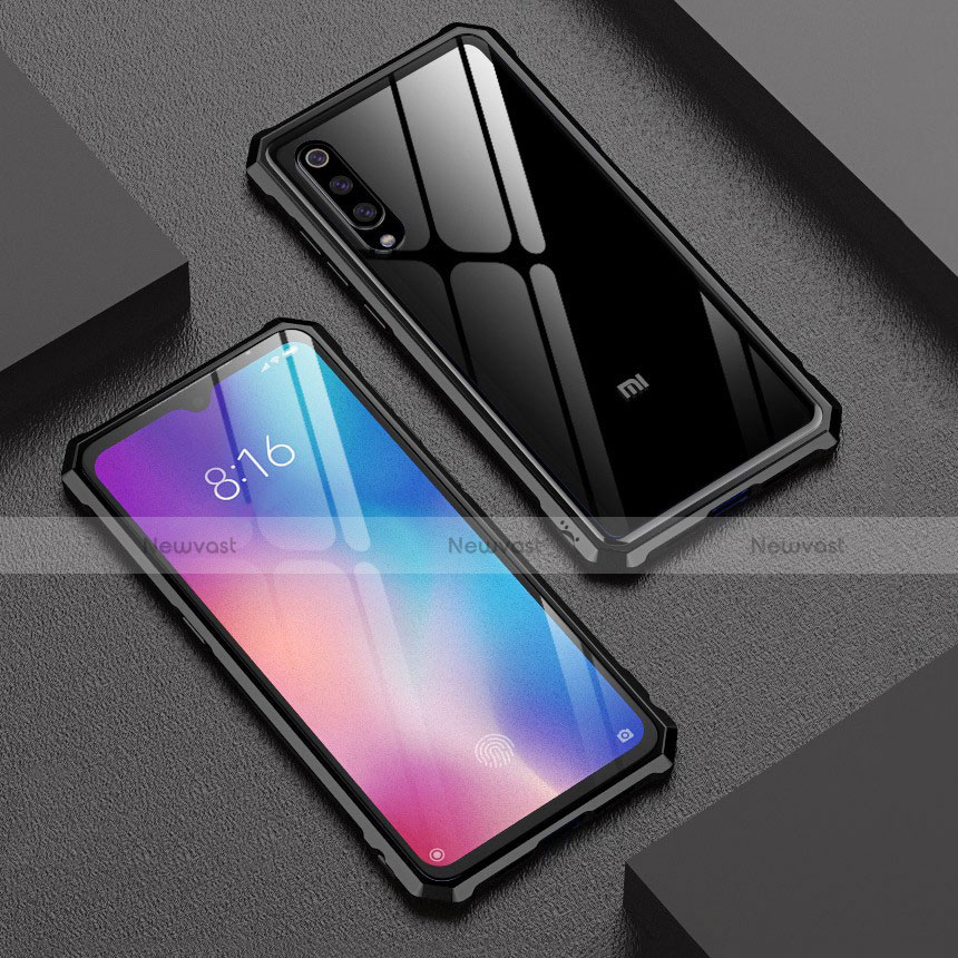 Silicone Transparent Mirror Frame Case Cover for Xiaomi Mi 9