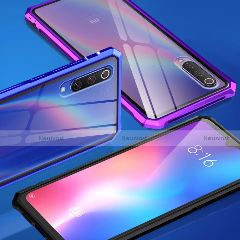 Silicone Transparent Mirror Frame Case Cover for Xiaomi Mi 9