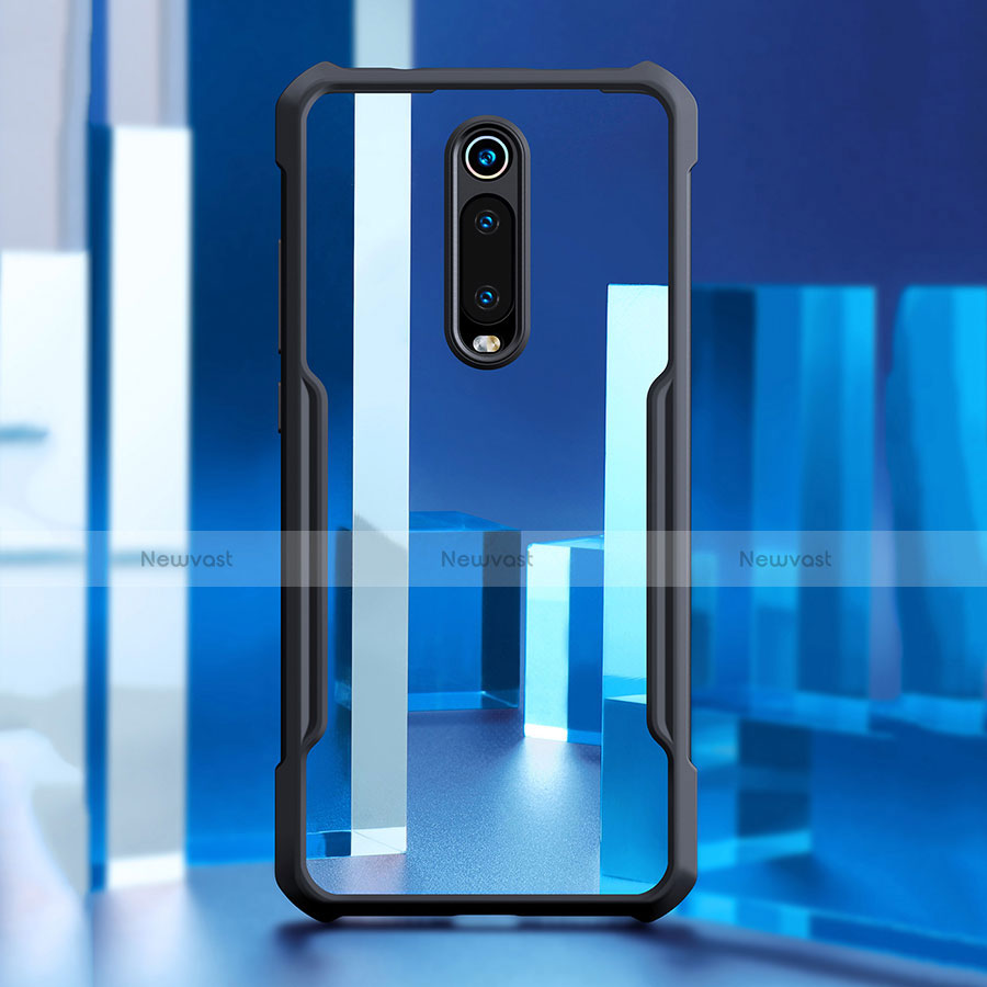 Silicone Transparent Mirror Frame Case Cover for Xiaomi Mi 9T