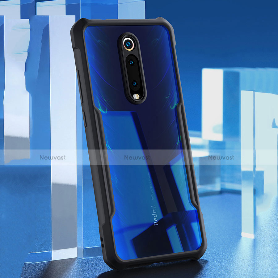 Silicone Transparent Mirror Frame Case Cover for Xiaomi Mi 9T