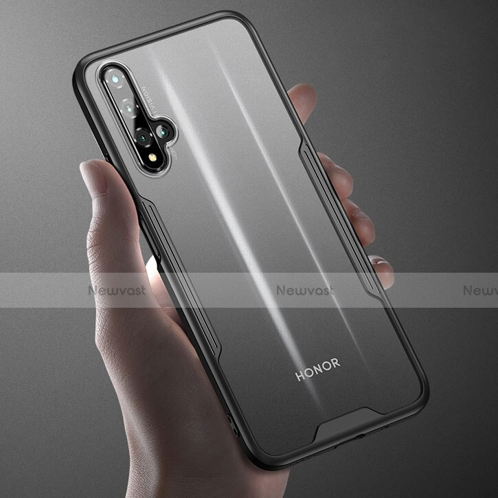 Silicone Transparent Mirror Frame Case Cover H01 for Huawei Honor 20