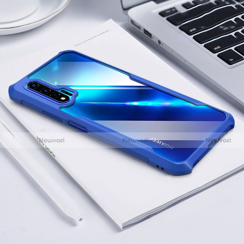 Silicone Transparent Mirror Frame Case Cover H01 for Huawei Nova 6