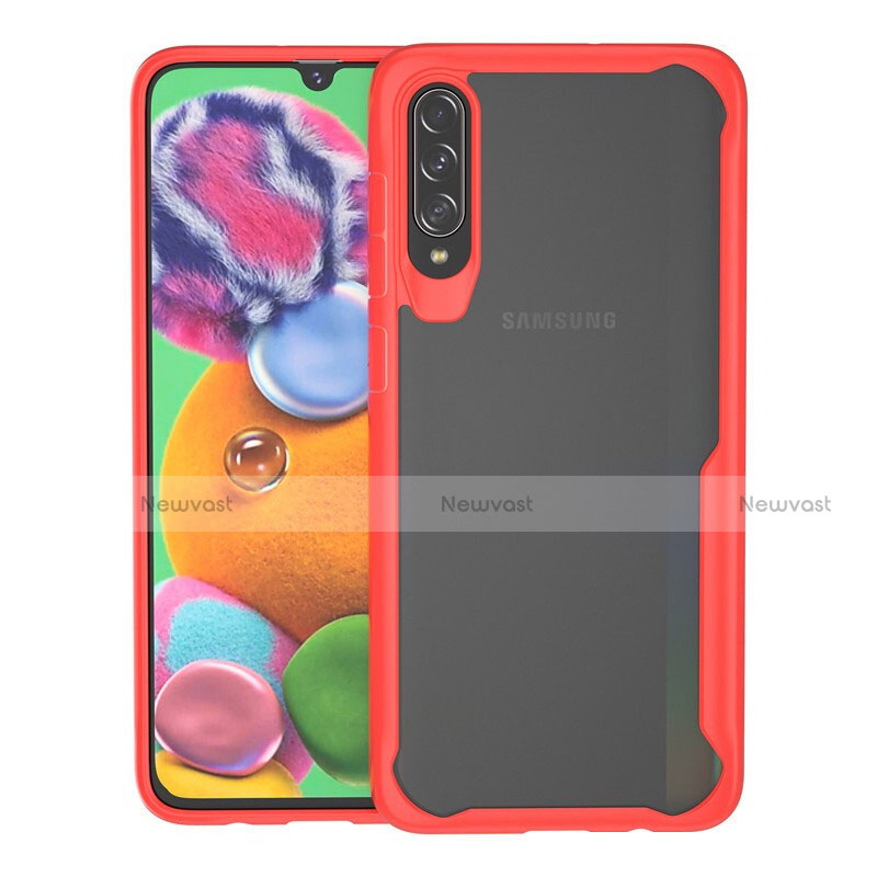 Silicone Transparent Mirror Frame Case Cover H01 for Samsung Galaxy A70