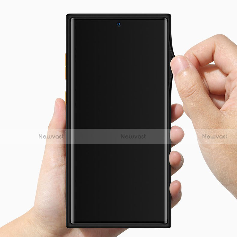 Silicone Transparent Mirror Frame Case Cover H01 for Samsung Galaxy Note 10 Plus 5G