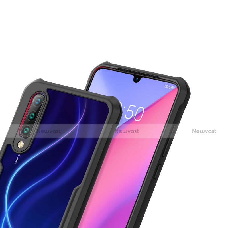 Silicone Transparent Mirror Frame Case Cover H01 for Xiaomi Mi A3