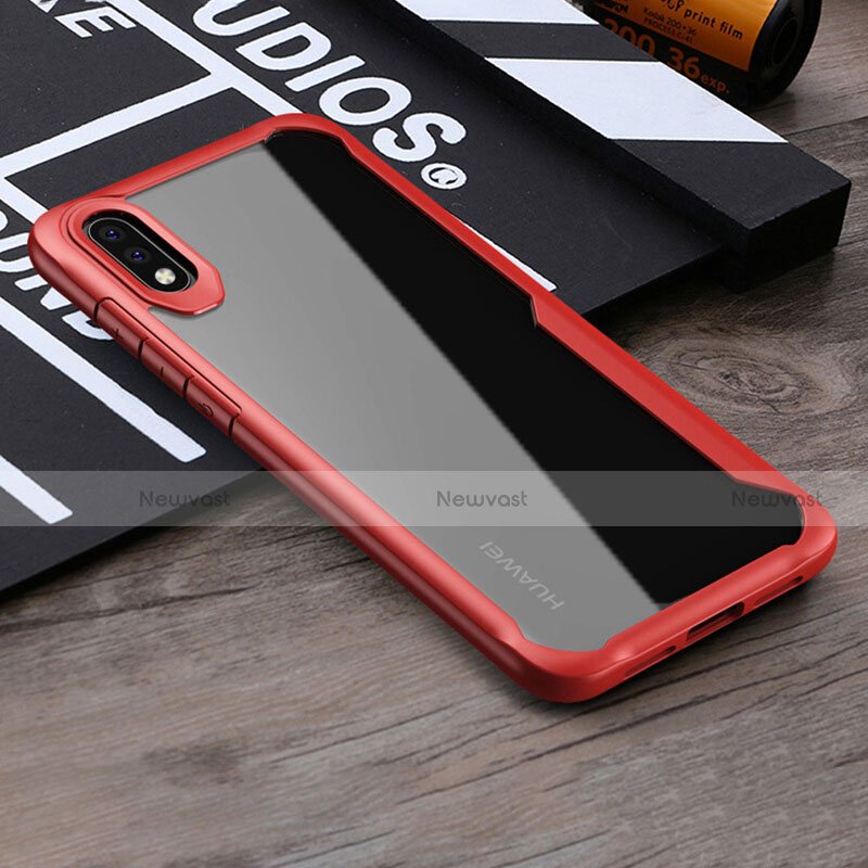 Silicone Transparent Mirror Frame Case Cover H02 for Huawei P20