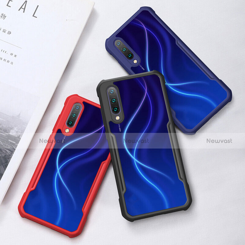 Silicone Transparent Mirror Frame Case Cover H02 for Xiaomi Mi A3