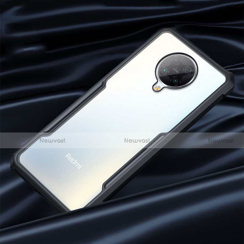 Silicone Transparent Mirror Frame Case Cover H02 for Xiaomi Poco F2 Pro Black