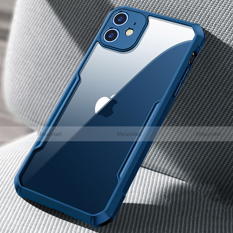 Silicone Transparent Mirror Frame Case Cover H03 for Apple iPhone 12