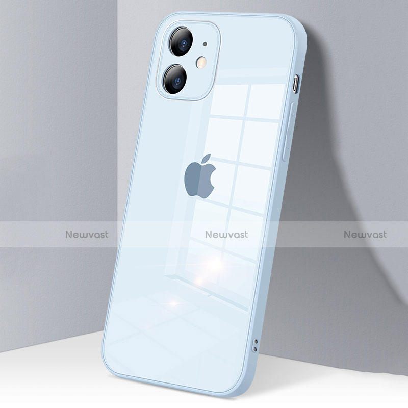 Silicone Transparent Mirror Frame Case Cover H06 for Apple iPhone 12 Mini