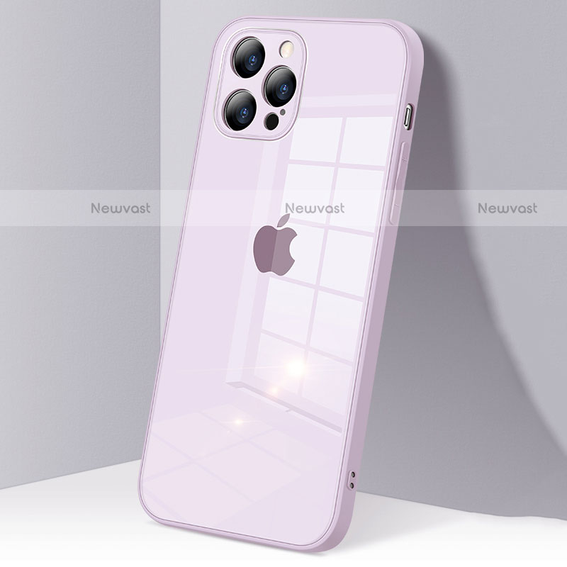 Silicone Transparent Mirror Frame Case Cover H06 for Apple iPhone 12 Pro