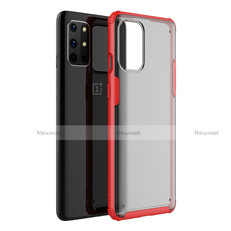 Silicone Transparent Mirror Frame Case Cover M01 for OnePlus 8T 5G