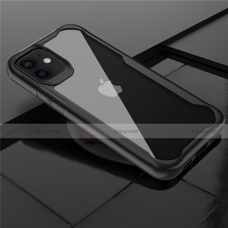 Silicone Transparent Mirror Frame Case Cover M02 for Apple iPhone 12 Mini