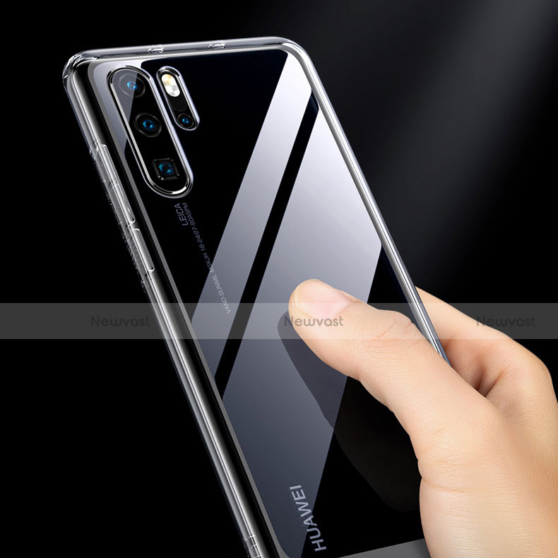 Silicone Transparent Mirror Frame Case Cover M02 for Huawei P30 Pro