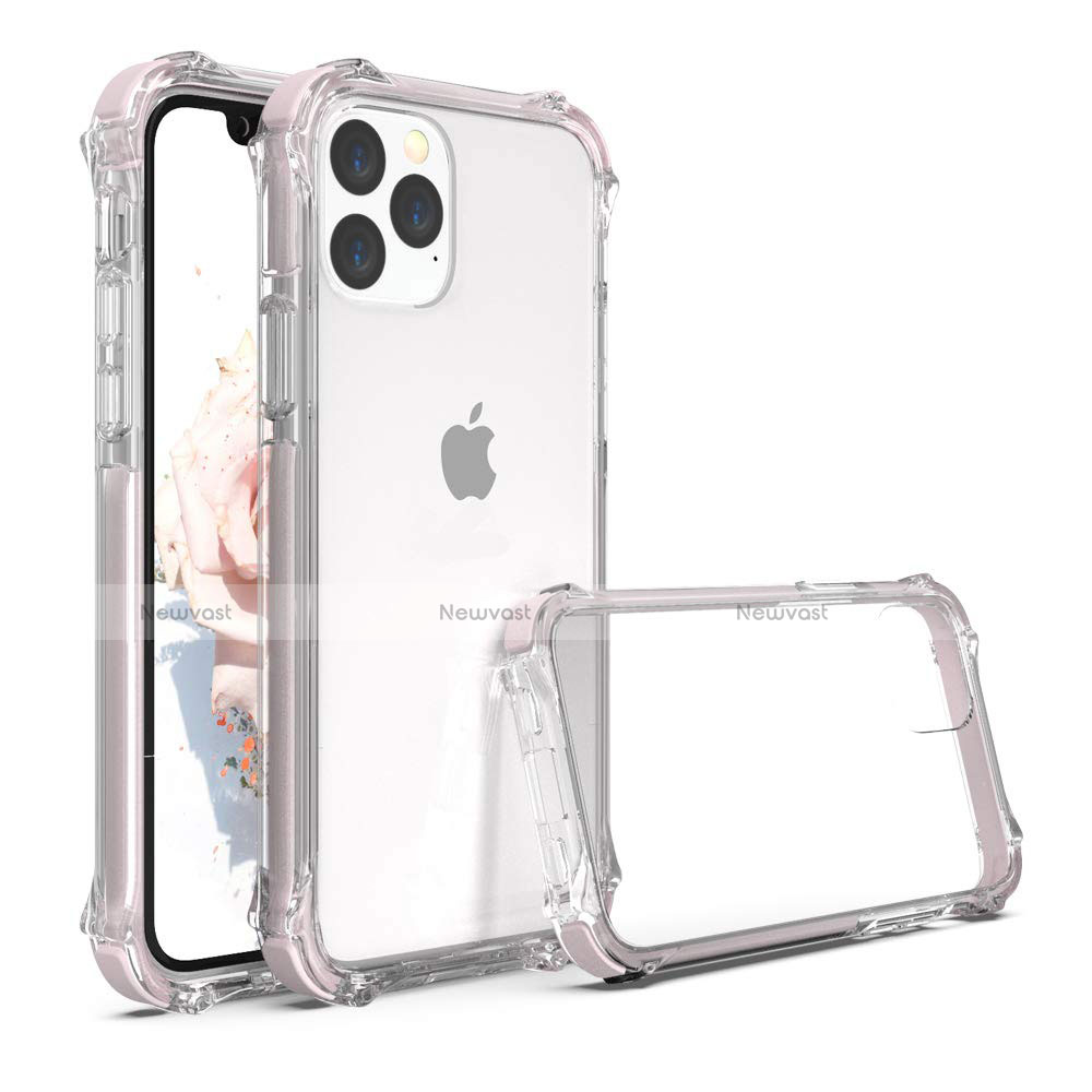 Silicone Transparent Mirror Frame Case Cover M04 for Apple iPhone 11 Pro Max