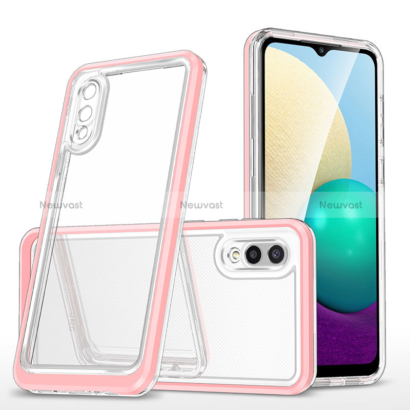 Silicone Transparent Mirror Frame Case Cover MQ1 for Samsung Galaxy A02