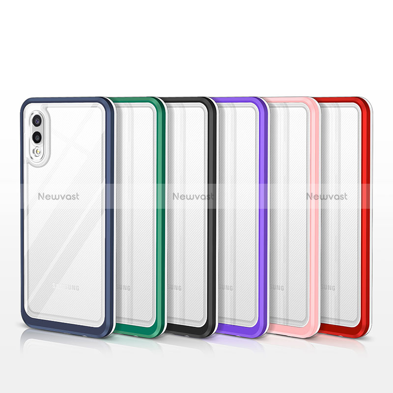 Silicone Transparent Mirror Frame Case Cover MQ1 for Samsung Galaxy A02