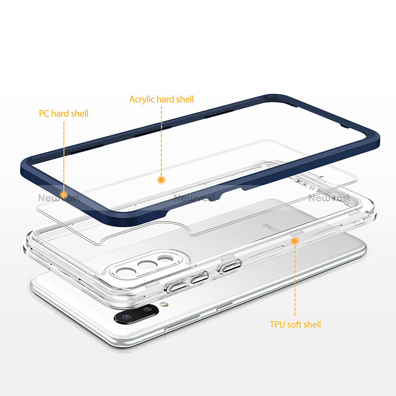 Silicone Transparent Mirror Frame Case Cover MQ1 for Samsung Galaxy A02
