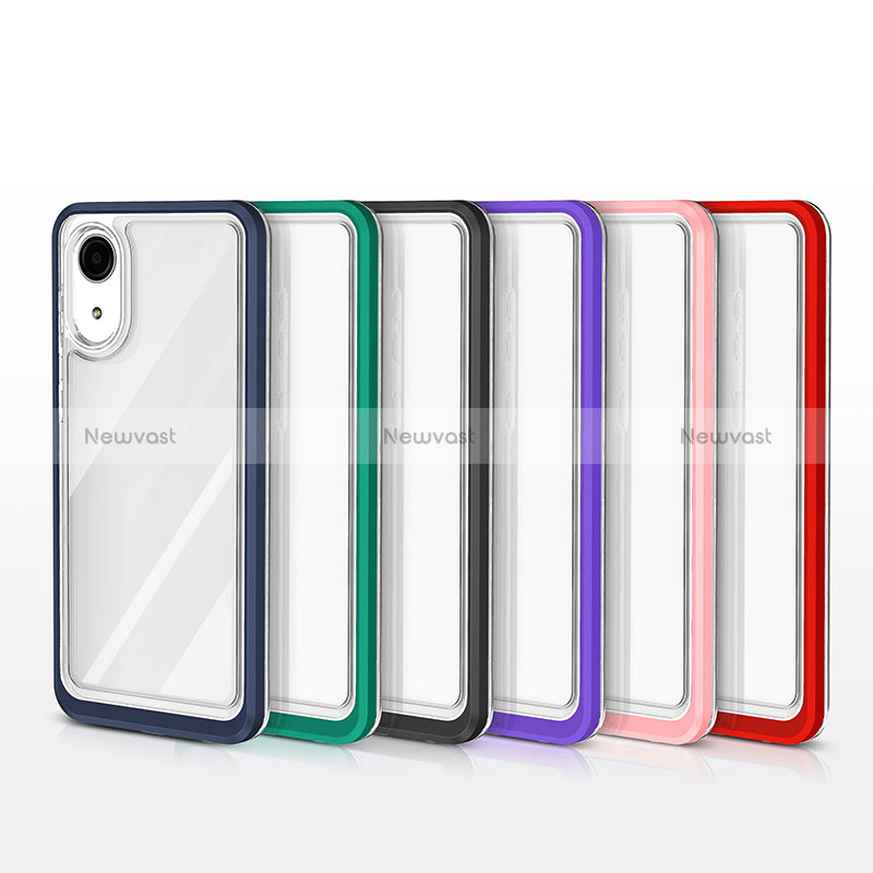 Silicone Transparent Mirror Frame Case Cover MQ1 for Samsung Galaxy A03 Core