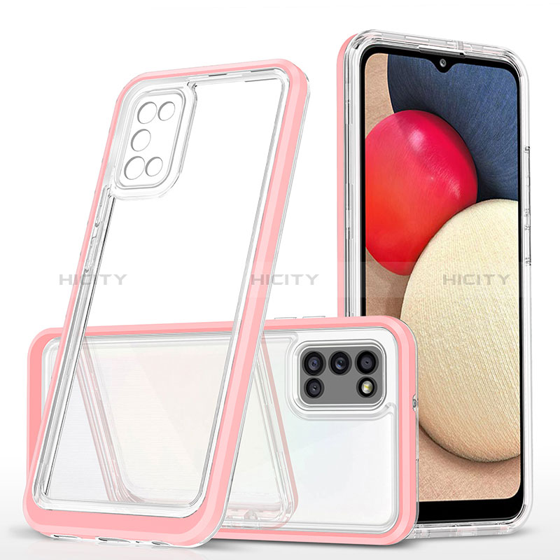 Silicone Transparent Mirror Frame Case Cover MQ1 for Samsung Galaxy A03s