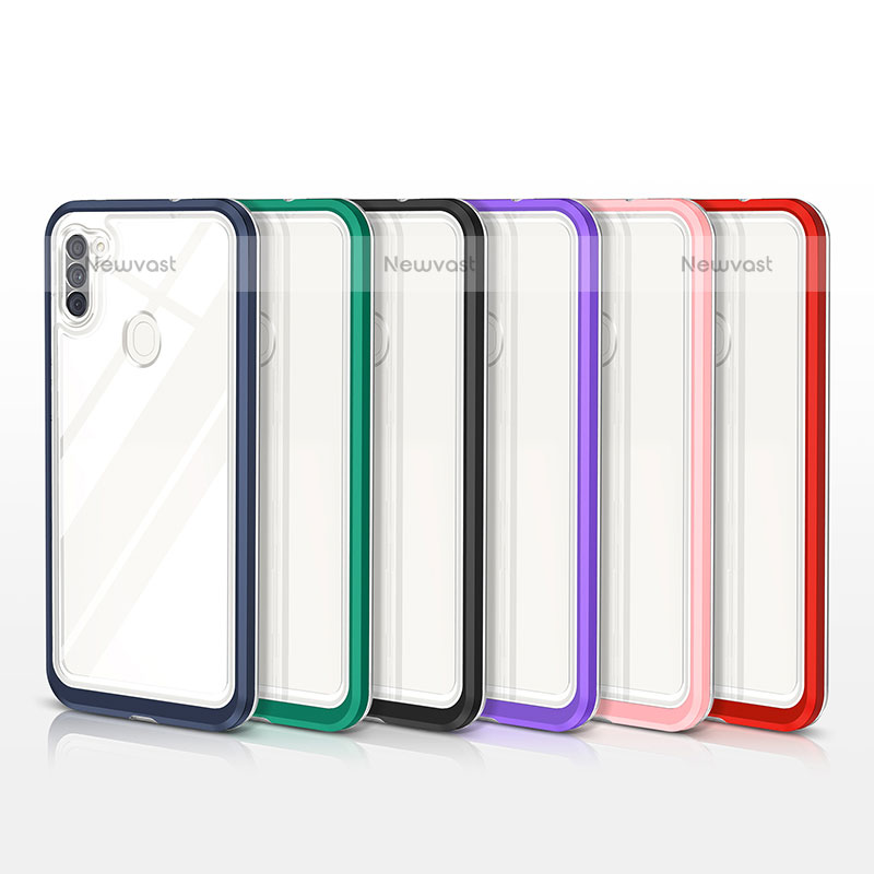 Silicone Transparent Mirror Frame Case Cover MQ1 for Samsung Galaxy A11