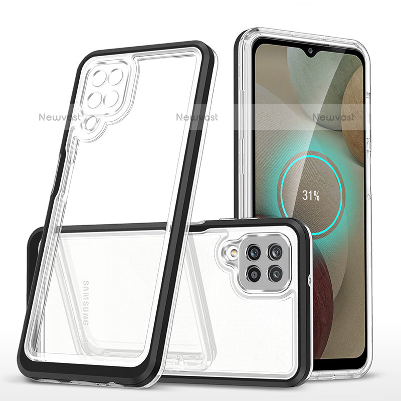 Silicone Transparent Mirror Frame Case Cover MQ1 for Samsung Galaxy A12