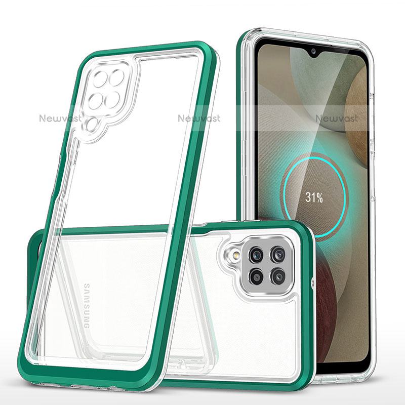 Silicone Transparent Mirror Frame Case Cover MQ1 for Samsung Galaxy A12