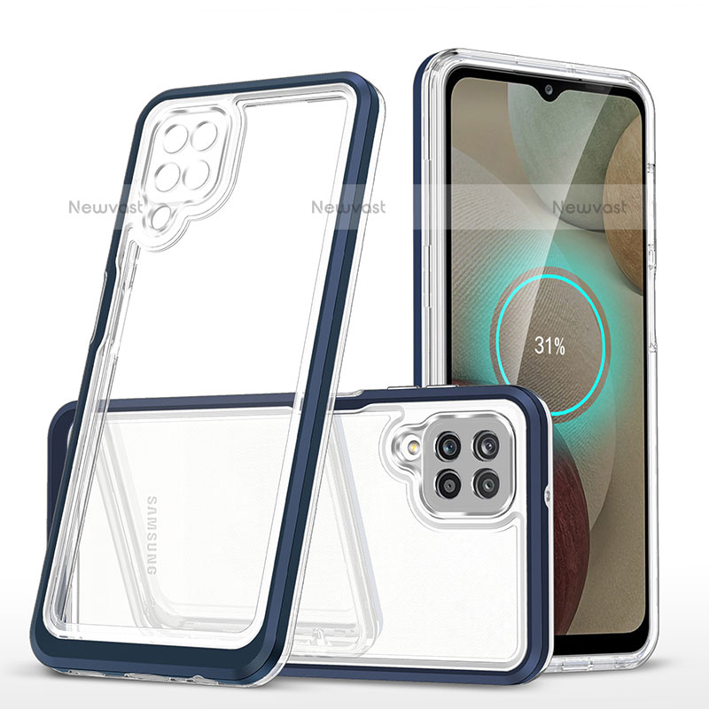 Silicone Transparent Mirror Frame Case Cover MQ1 for Samsung Galaxy A12