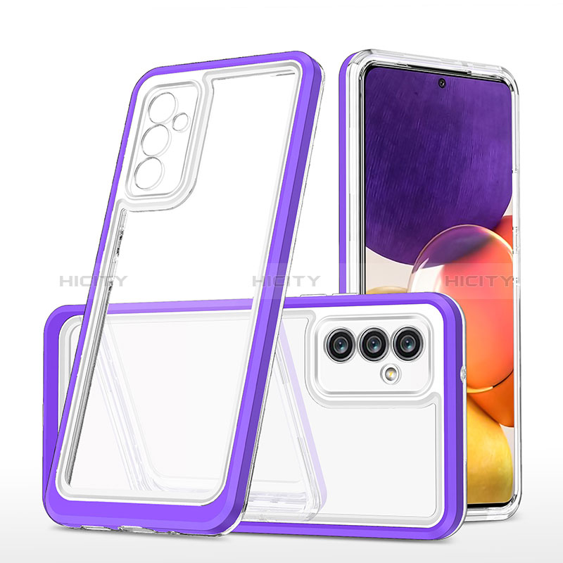 Silicone Transparent Mirror Frame Case Cover MQ1 for Samsung Galaxy A24 4G