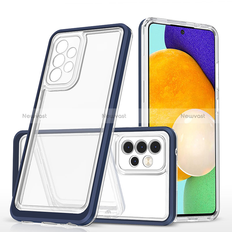 Silicone Transparent Mirror Frame Case Cover MQ1 for Samsung Galaxy A52 4G