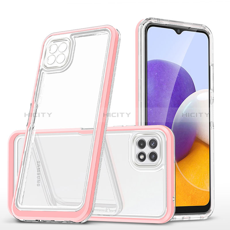 Silicone Transparent Mirror Frame Case Cover MQ1 for Samsung Galaxy F42 5G