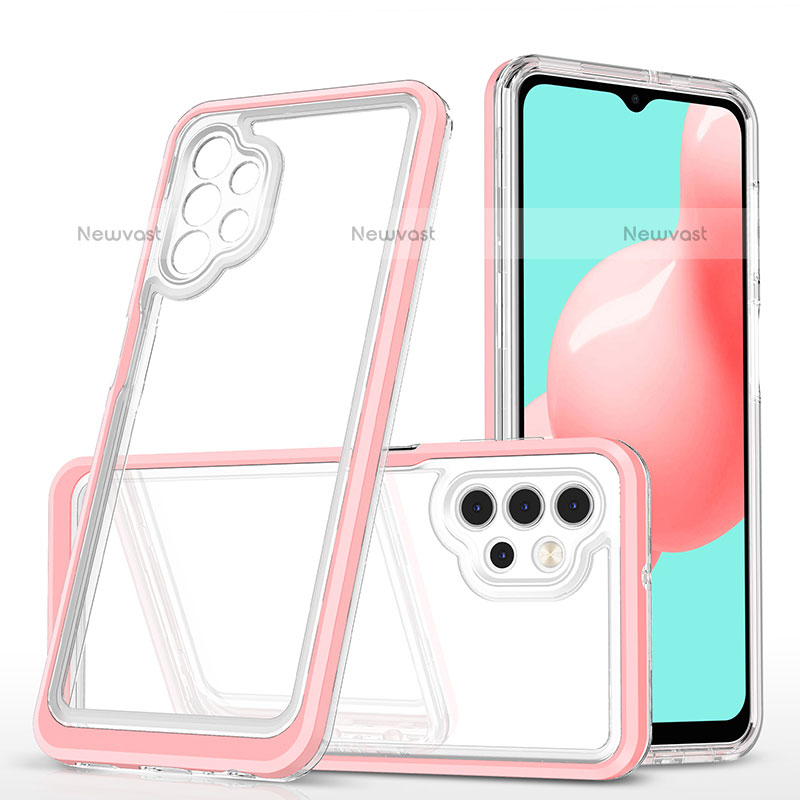 Silicone Transparent Mirror Frame Case Cover MQ1 for Samsung Galaxy M32 5G