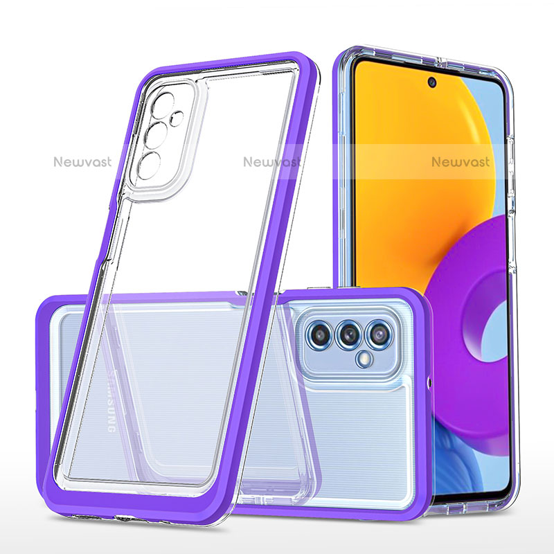 Silicone Transparent Mirror Frame Case Cover MQ1 for Samsung Galaxy M52 5G