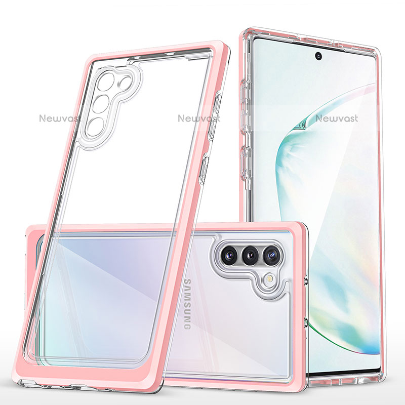 Silicone Transparent Mirror Frame Case Cover MQ1 for Samsung Galaxy Note 10 5G