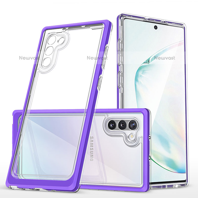 Silicone Transparent Mirror Frame Case Cover MQ1 for Samsung Galaxy Note 10 5G