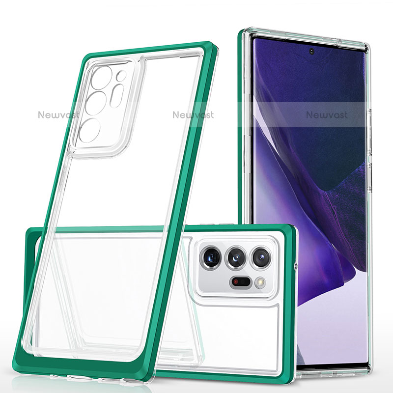 Silicone Transparent Mirror Frame Case Cover MQ1 for Samsung Galaxy Note 20 Ultra 5G