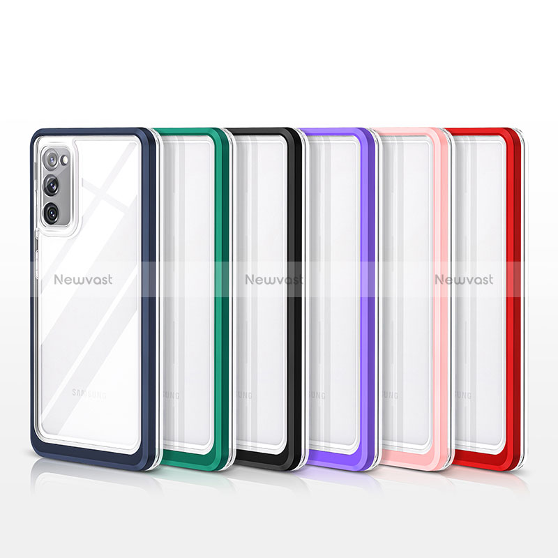 Silicone Transparent Mirror Frame Case Cover MQ1 for Samsung Galaxy S20 FE (2022) 5G