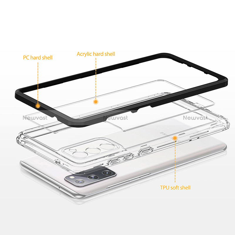 Silicone Transparent Mirror Frame Case Cover MQ1 for Samsung Galaxy S20 FE 4G