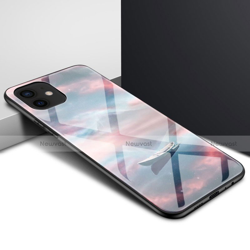 Silicone Transparent Mirror Frame Case Cover N01 for Apple iPhone 12 Mini