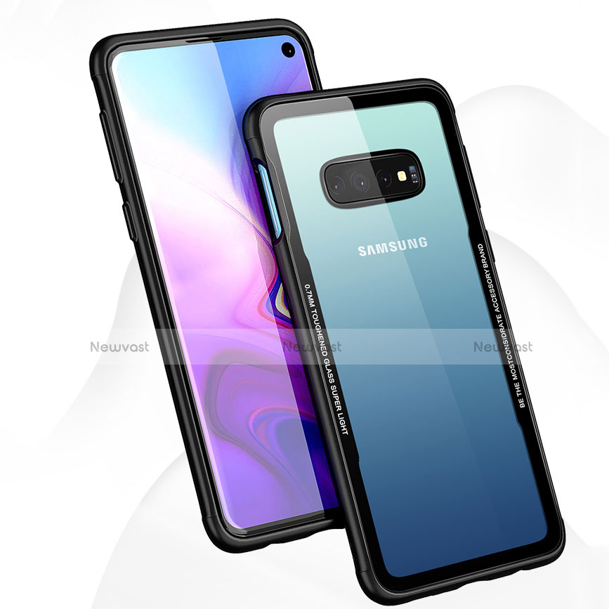 Silicone Transparent Mirror Frame Case Cover T01 for Samsung Galaxy S10 5G