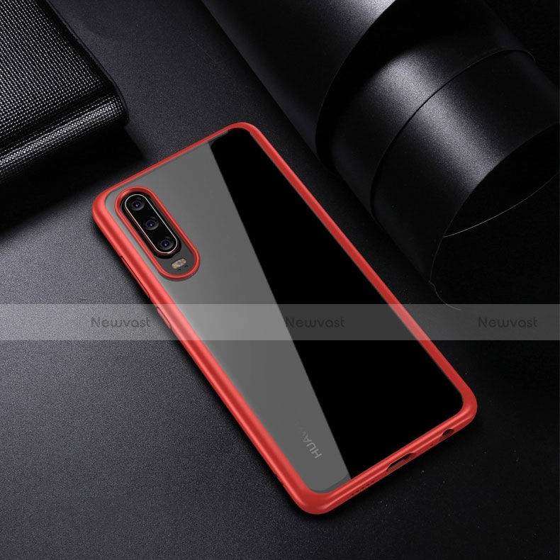 Silicone Transparent Mirror Frame Case Cover T03 for Huawei P30